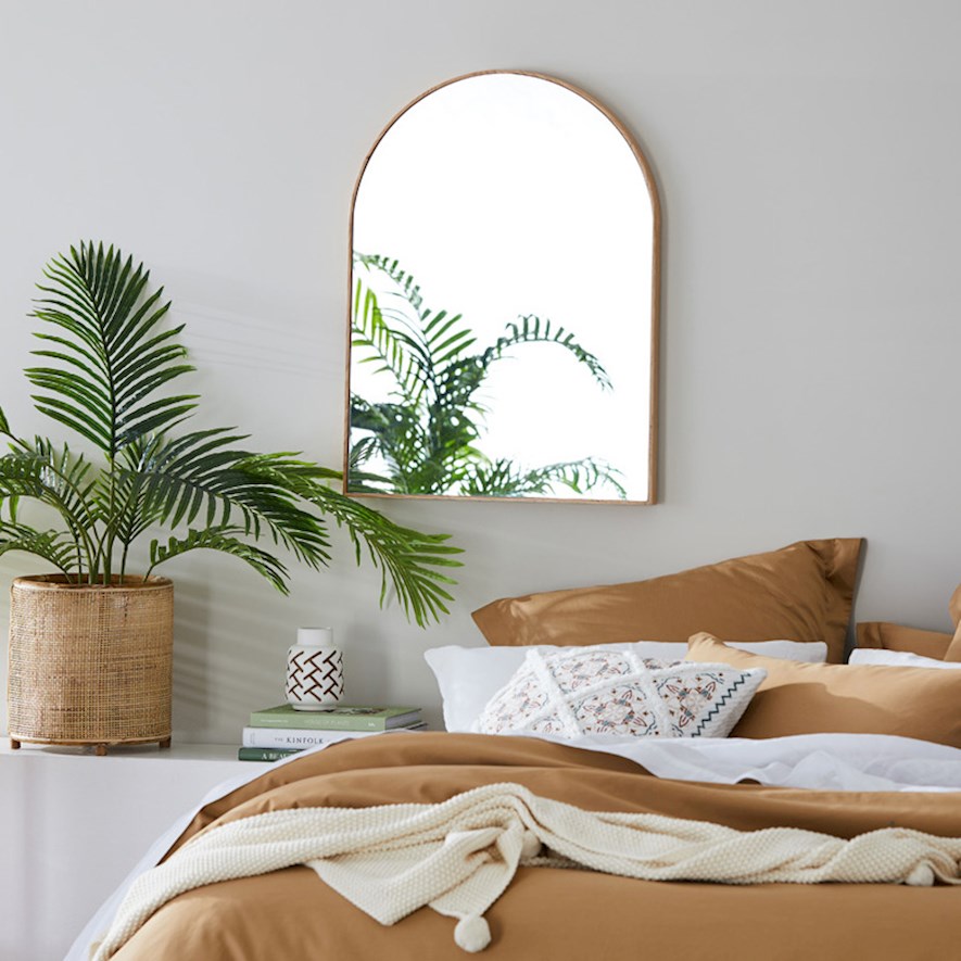Horizon Oak Arch Mirror