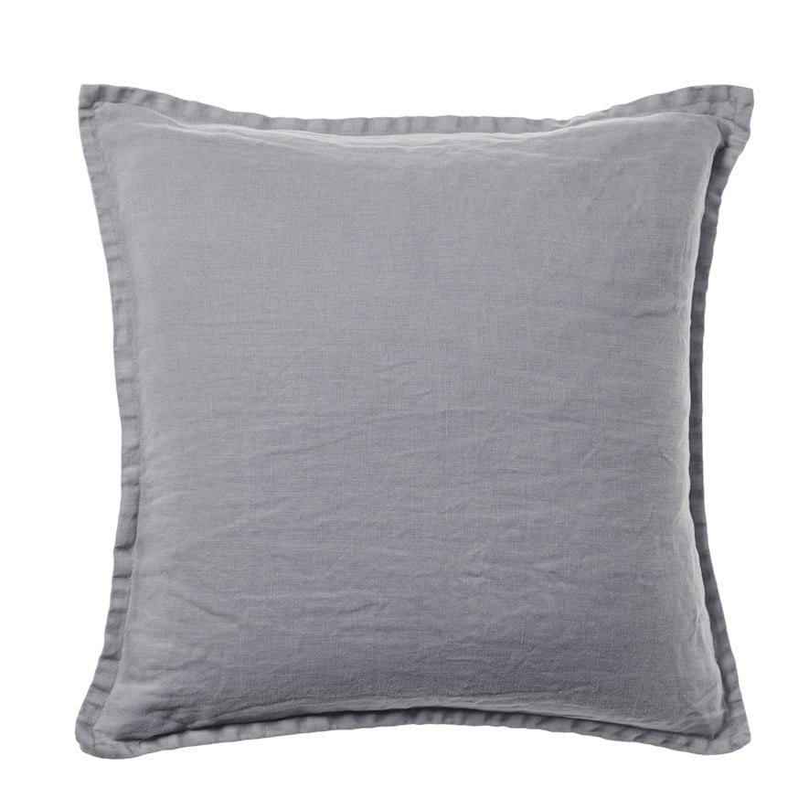 Belgian Seal Grey Vintage Washed Linen Cushion