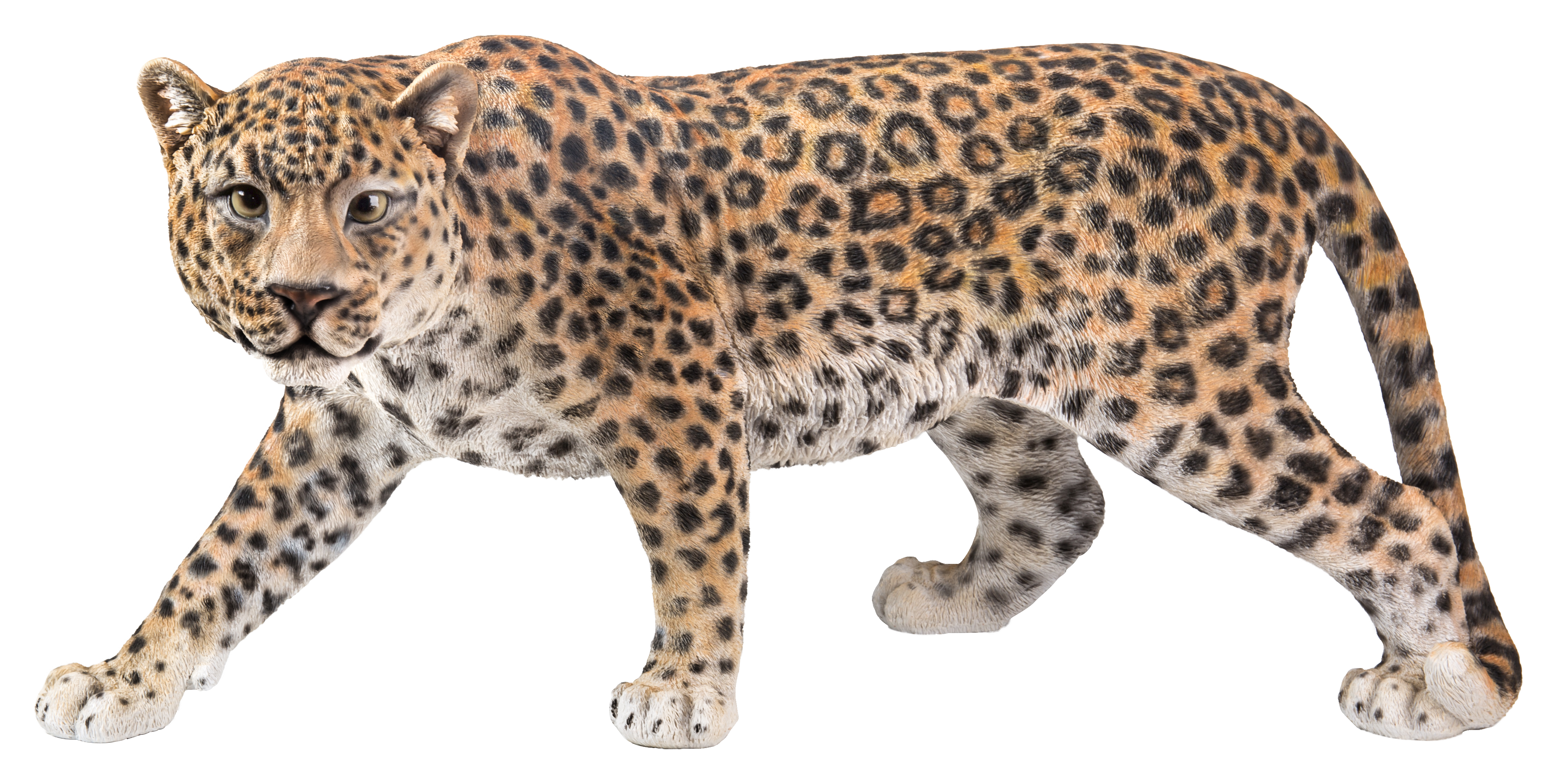 Leopard Stalking Garden Statue