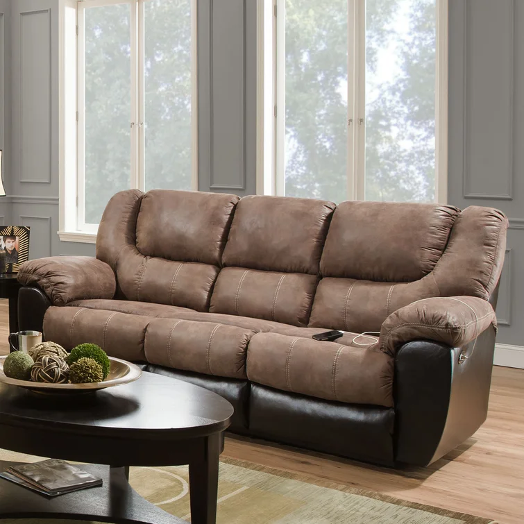 Derosier 90'' Pillow Top Arm Reclining Sofa