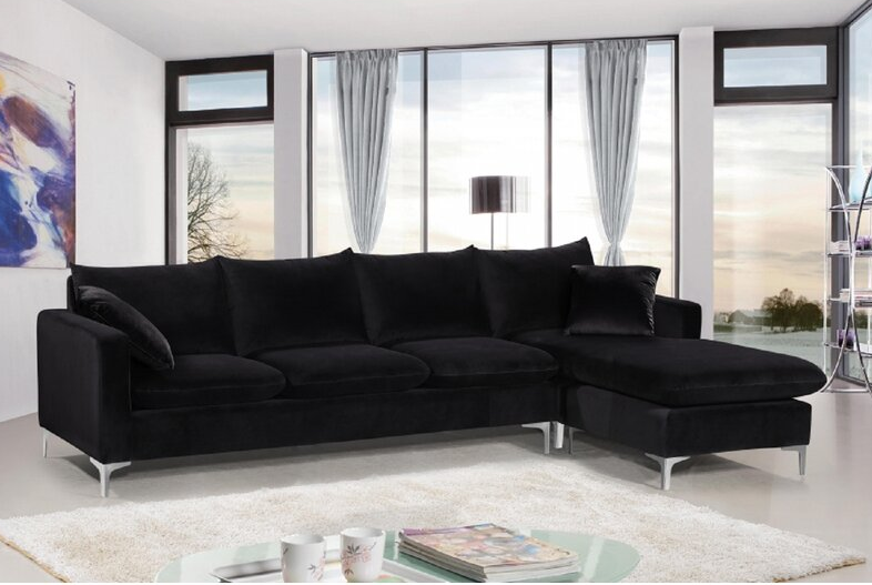Adedapo 110′′ Wide Velvet Reversible Sofa & Chaise