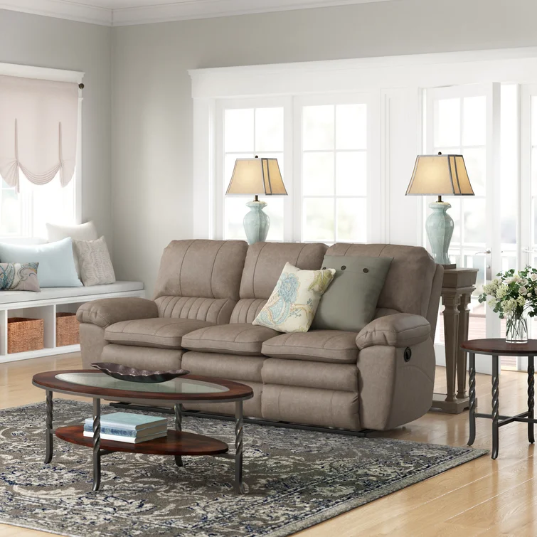 Bonnell 90.5'' Pillow Top Arm Reclining Sofa