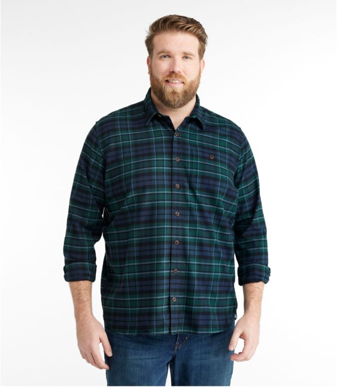 Men's BeanFlex® All-Season Flannel Shirt, Traditional Untucked Fit, Long-Sleeve