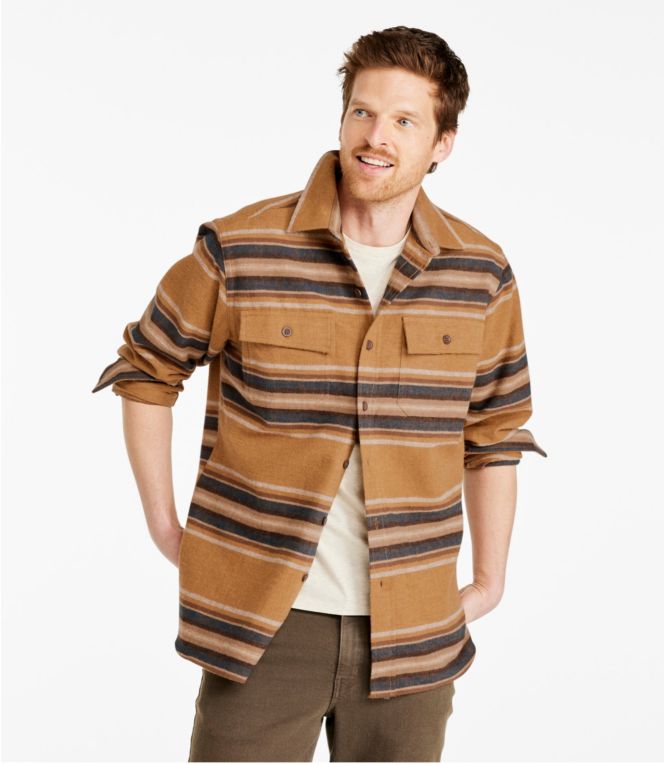 Men's Chamois Shirt, Slightly Fitted, Stripe