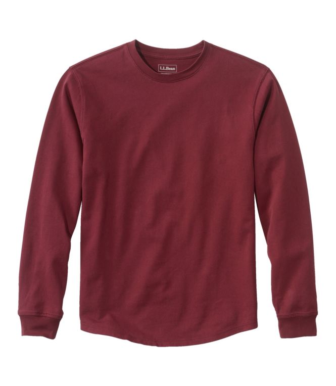 Men's BeanBuilt Cotton Tee, Without Pocket, Long-Sleeve