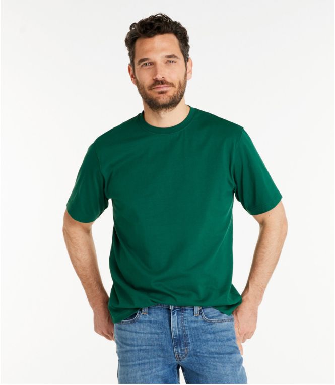 Men's Carefree Unshrinkable Tee, Traditional Fit Short-Sleeve