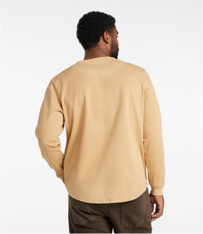 Men's BeanBuilt Cotton Tees, Without Pocket, Long-Sleeve, Graphic