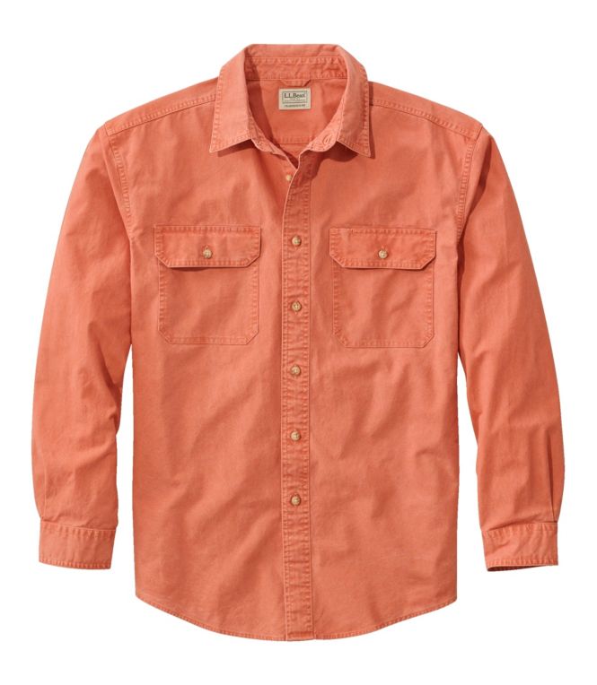 Men's Sunwashed Canvas Shirt, Traditional Fit