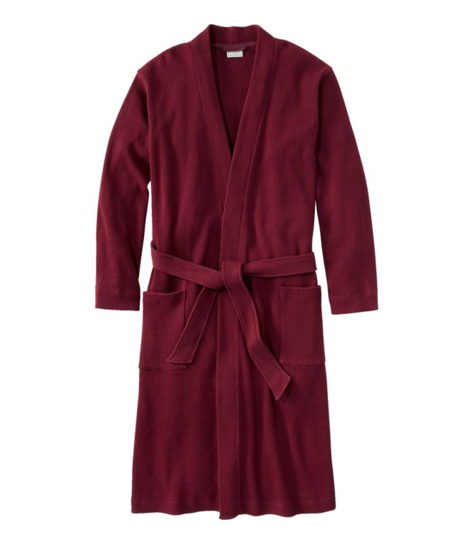 Men's Comfort Waffle Robe, Unlined