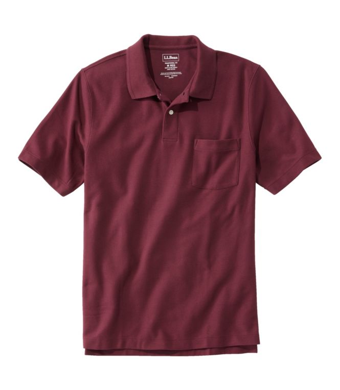 Men's Premium Double L® Polo, Hemmed Short-Sleeve with Pocket