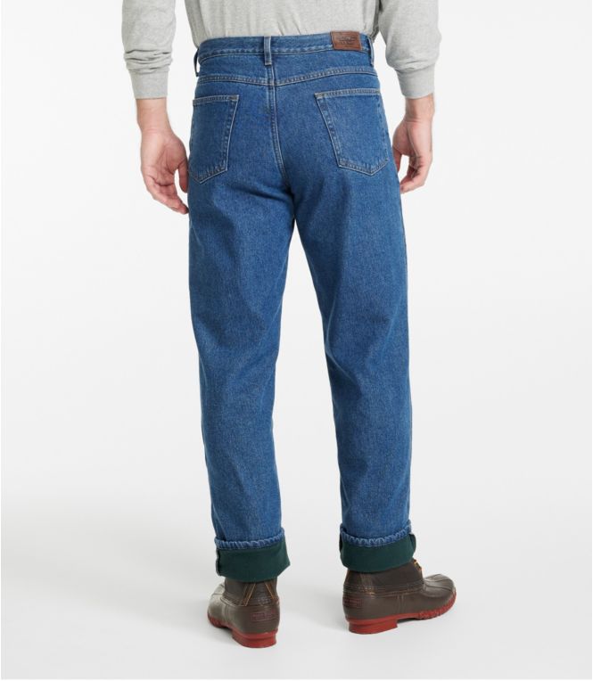 Men's Double L® Jeans, Relaxed Fit, Fleece-Lined