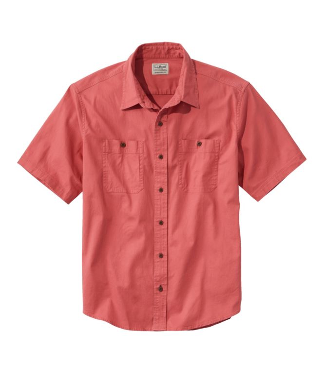 Men's Lakewashed Camp Shirt, Short-Sleeve, Traditional Untucked Fit