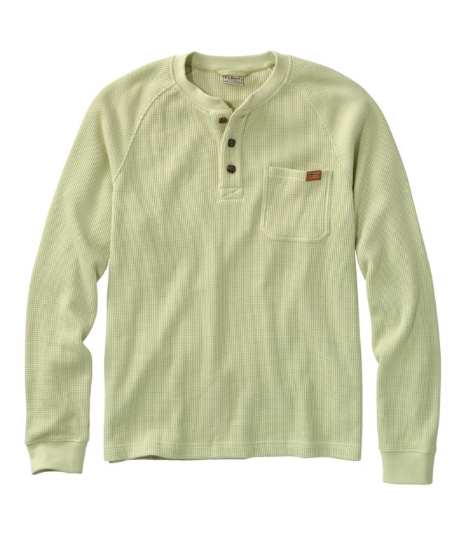 Men's BeanBuilt Waffle Henley, Traditional Untucked Fit