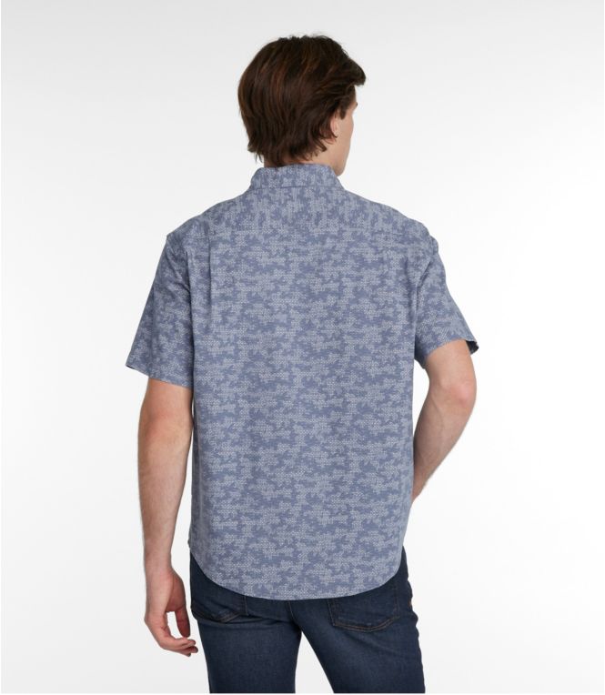 Men's Lakewashed Camp Shirt, Short-Sleeve, Traditional Untucked Fit