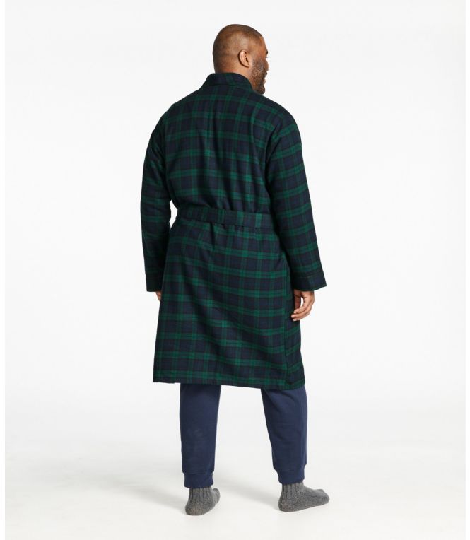 Men's Scotch Plaid Flannel Robe