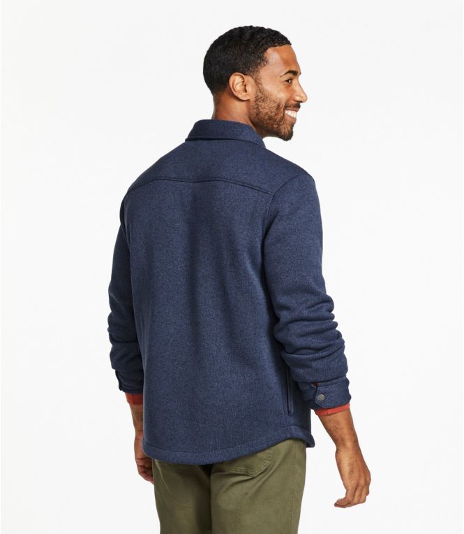 Men's Bean's Sweater Fleece Shirt Jac