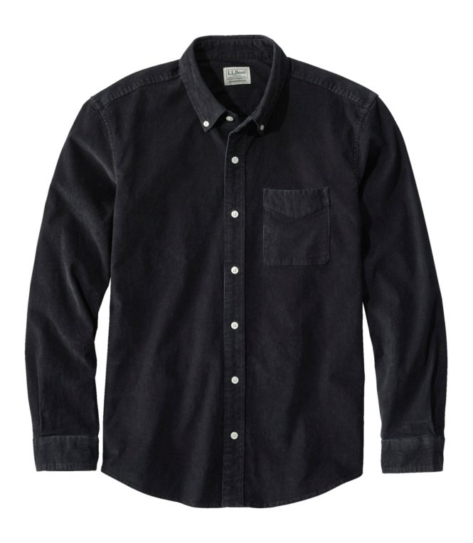 Men's Comfort Stretch Corduroy Shirt, Long-Sleeve, Traditional Untucked Fit