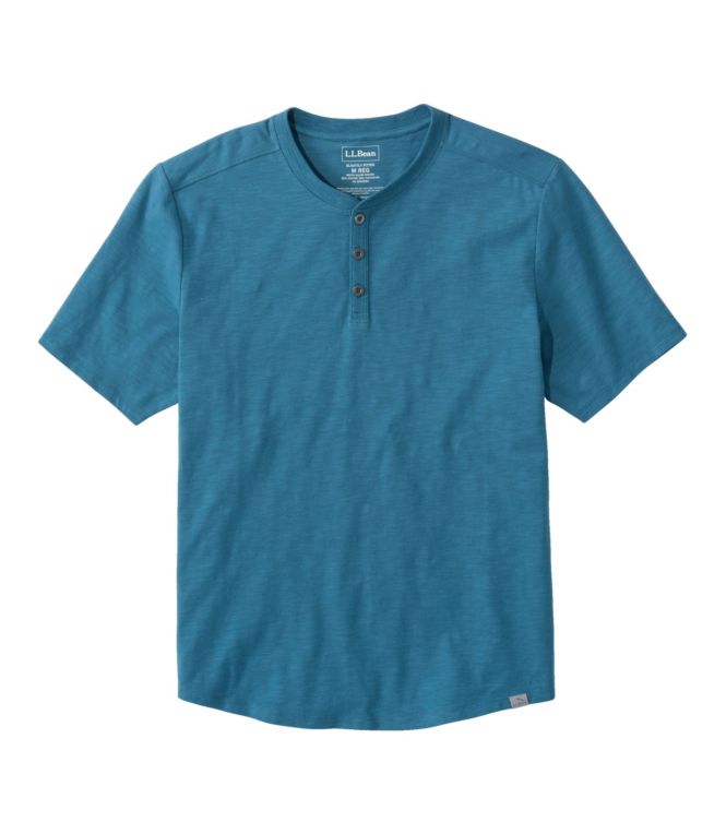 Men's Explorer Slub Tee, Short-Sleeve Henley