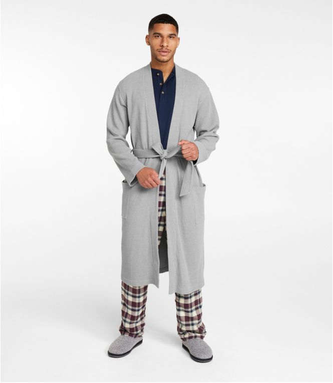 Men's Comfort Waffle Robe, Unlined