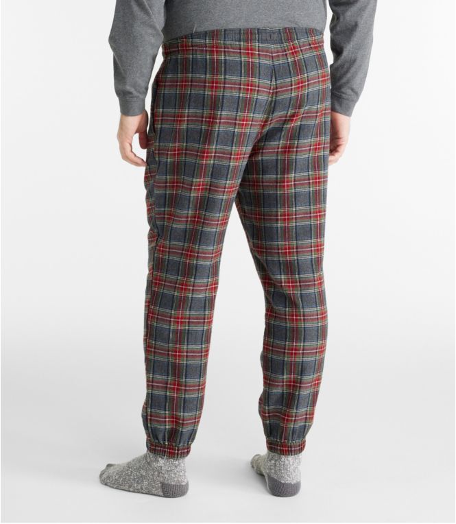 Men's Scotch Plaid Flannel Jogger Pants