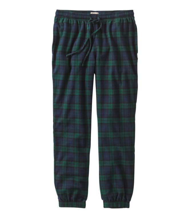 Men's Scotch Plaid Flannel Jogger Pants