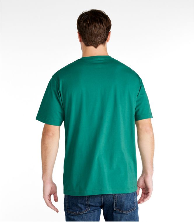 Men's Carefree Unshrinkable Tee, L.L.Bean Logo, Short-Sleeve