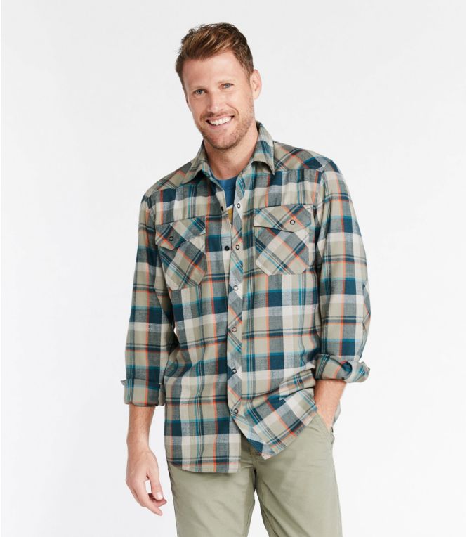 Men's Katahdin Performance Flannel Shirt, Slightly Fitted