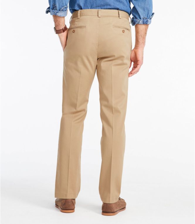 Men's Wrinkle-Free Double L® Chinos, Standard Fit, Plain Front