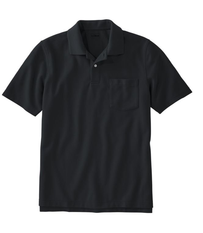 Men's Premium Double L® Polo, Hemmed Short-Sleeve with Pocket
