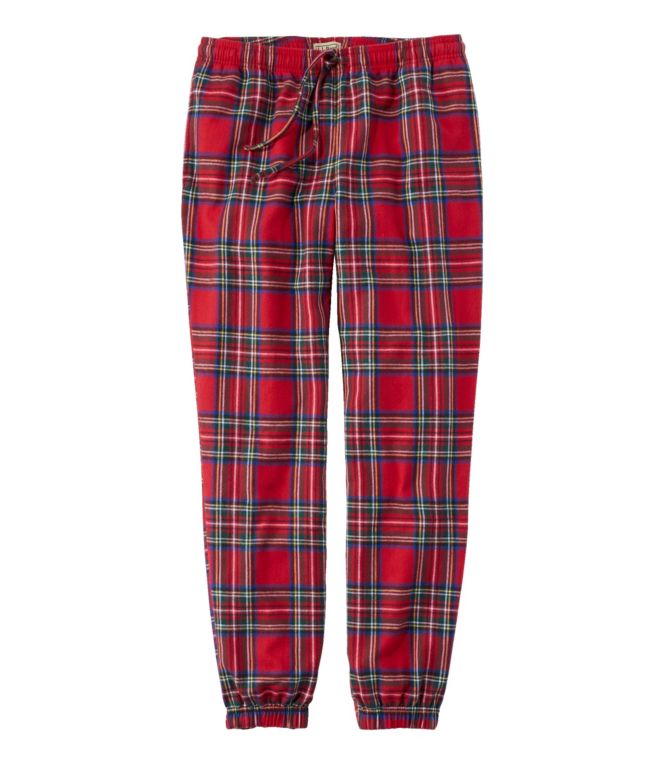 Men's Scotch Plaid Flannel Jogger Pants