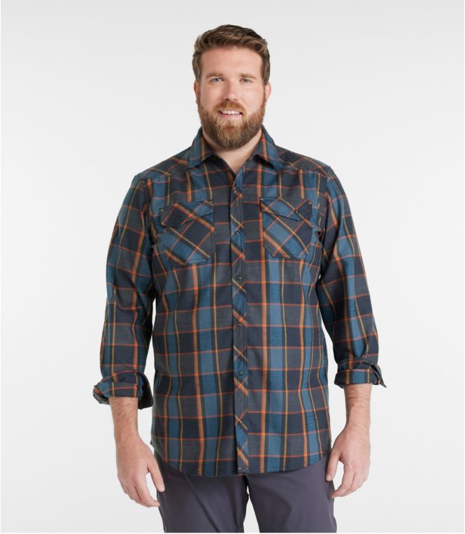 Men's Katahdin Performance Flannel Shirt, Slightly Fitted