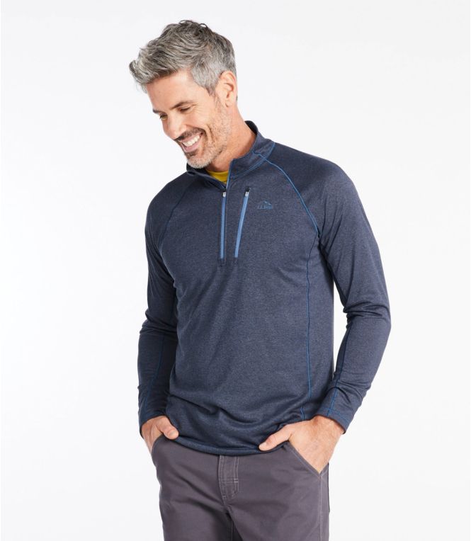 Men's Bean's Quick Dry Trail Tee 1/4 Zip