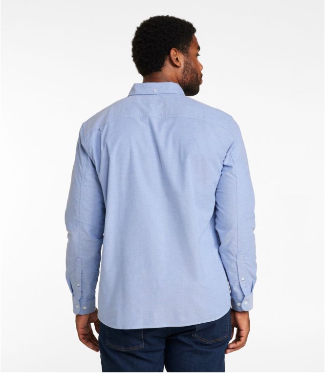 Men's Comfort Stretch Oxford Shirt, Slightly Fitted Untucked Fit