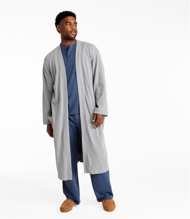 Men's Comfort Waffle Robe, Unlined
