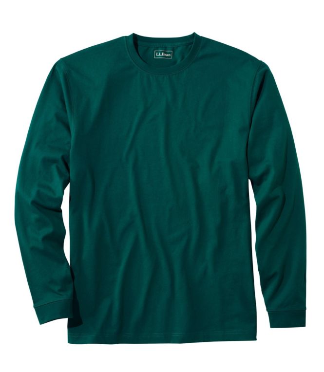 Men's Carefree Unshrinkable Tee, Traditional Fit, Long-Sleeve