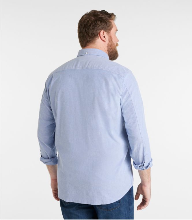 Men's Comfort Stretch Oxford Shirt, Traditional Untucked Fit