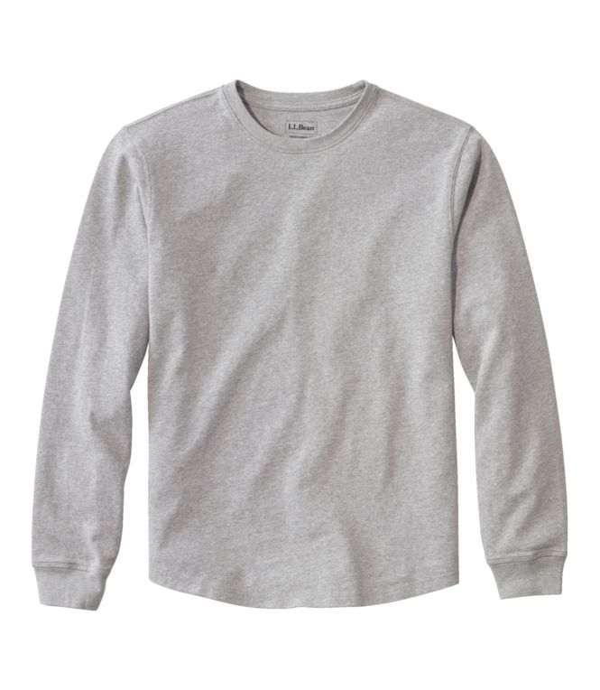 Men's BeanBuilt Cotton Tee, Without Pocket, Long-Sleeve