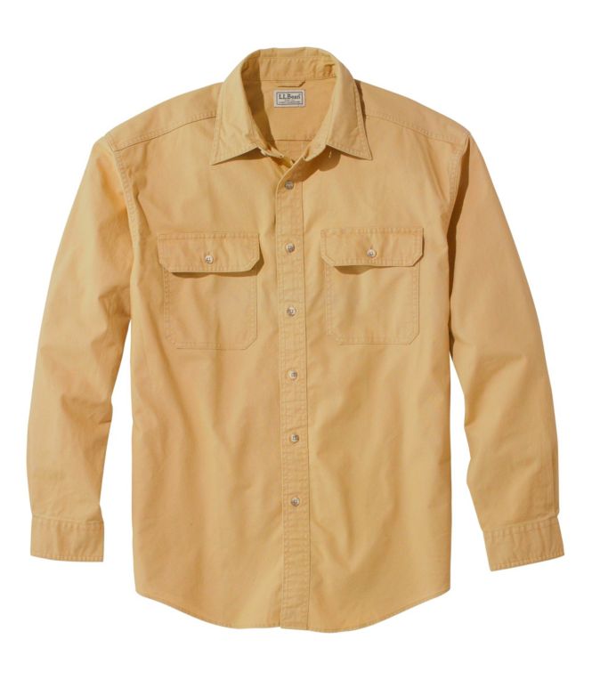 Men's Sunwashed Canvas Shirt, Traditional Fit