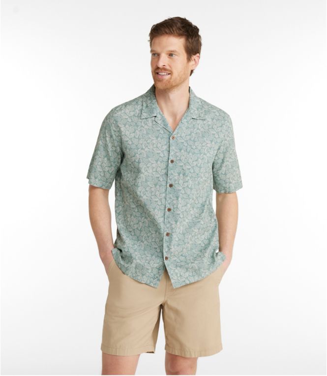 Men's Tropics Shirt, Short-Sleeve Print
