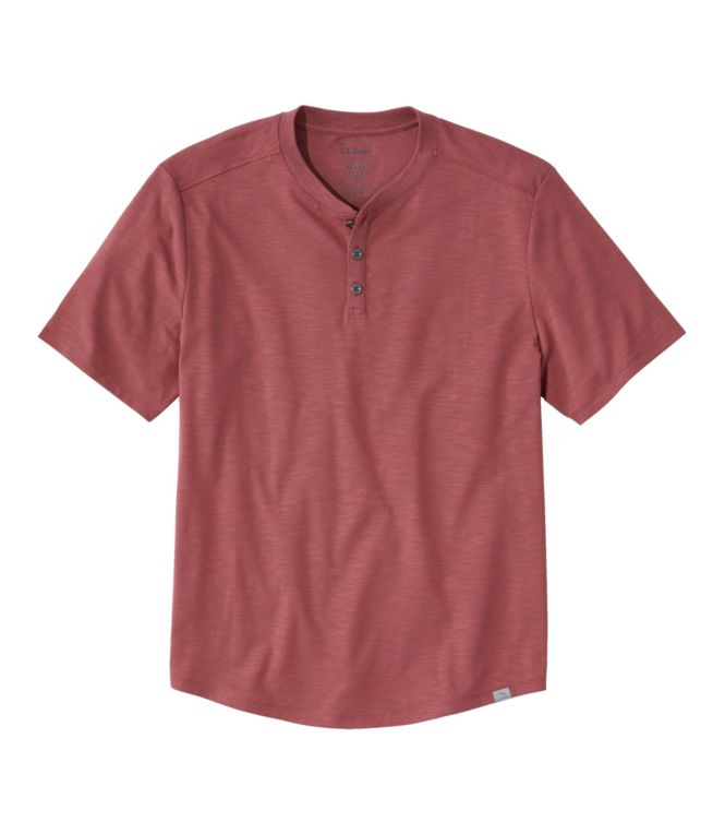 Men's Explorer Slub Tee, Short-Sleeve Henley