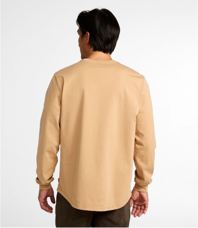 Men's BeanBuilt Cotton Tees, Without Pocket, Long-Sleeve, Graphic