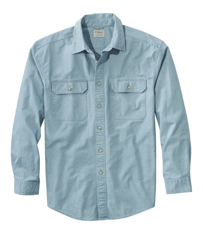 Men's Sunwashed Canvas Shirt, Traditional Fit