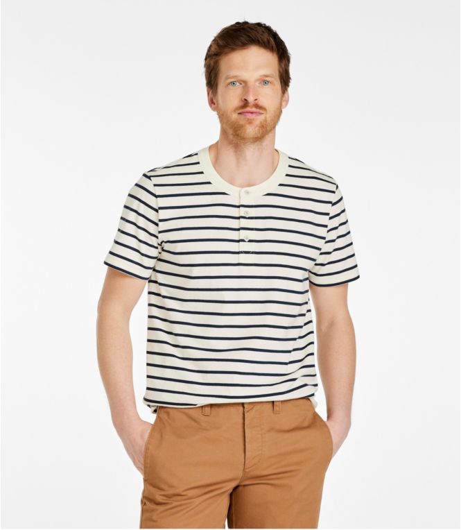Men's Signature Rangeley Cotton Henley, Short-Sleeve