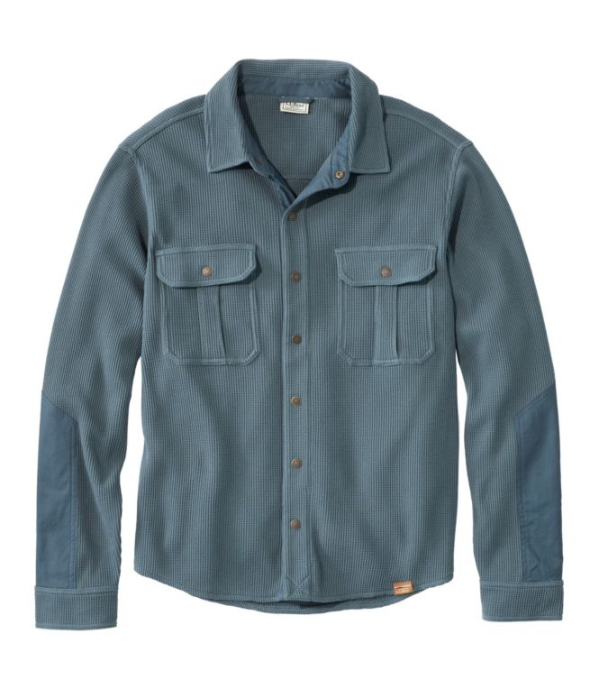 Men's BeanBuilt Waffle Overshirt, Traditional Untucked Fit