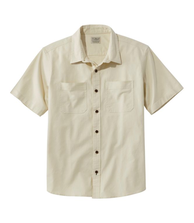 Men's BeanFlex® Twill Shirt, Traditional Untucked Fit, Short-Sleeve
