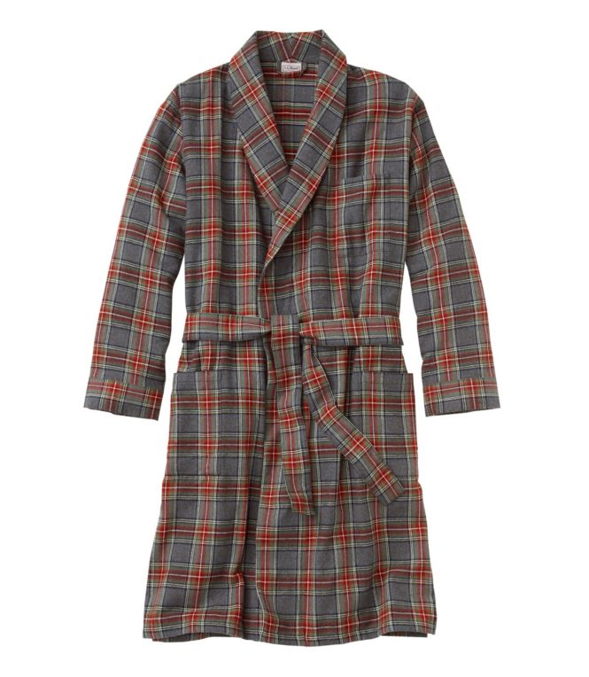 Men's Scotch Plaid Flannel Robe