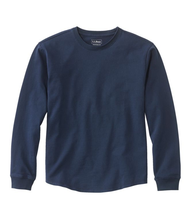 Men's BeanBuilt Cotton Tee, Without Pocket, Long-Sleeve