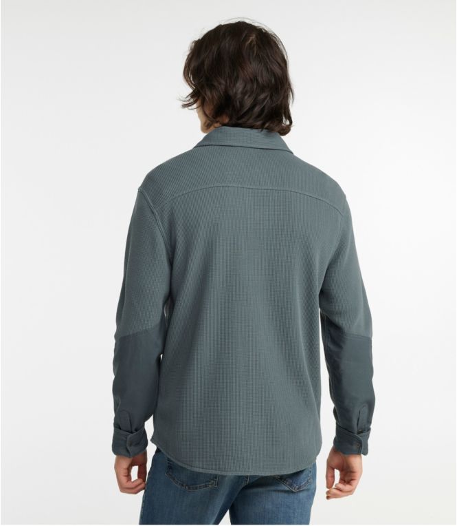 Men's BeanBuilt Waffle Overshirt, Traditional Untucked Fit