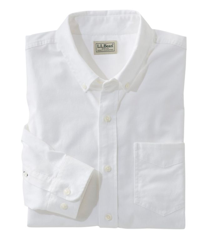 Men's Comfort Stretch Oxford Shirt, Traditional Untucked Fit