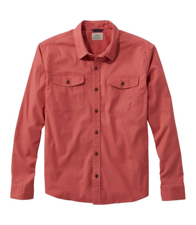 Men's Lakewashed Twill Shirt, Traditional Untucked Fit